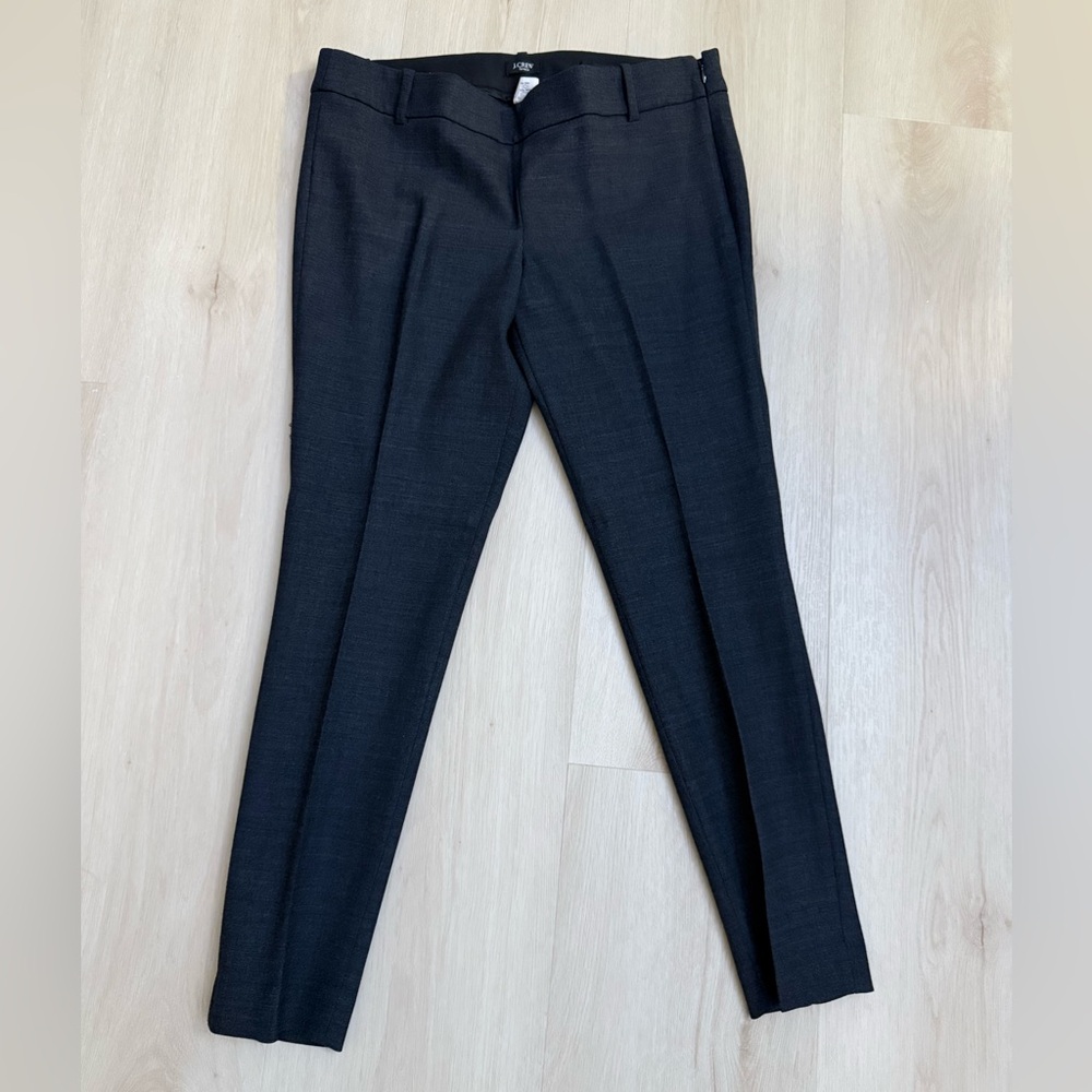 J. Crew charcoal gray Minnie wool Stretch Pants